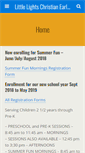 Mobile Screenshot of littlelights-christian.org