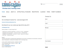 Tablet Screenshot of littlelights-christian.org